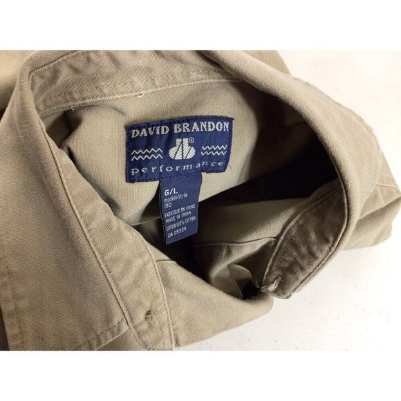 David Brandon Vintage Safari Shirt Mens Large - Picture 6 of 7